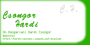 csongor hardi business card